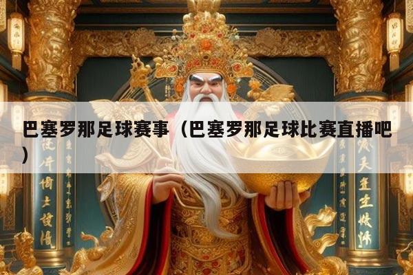 巴塞罗那足球赛事(巴塞罗那足球比赛直播吧)