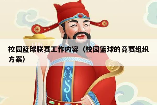 校园篮球联赛工作内容(校园篮球的竞赛组织方案)