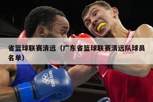 省篮球联赛清远(广东省篮球联赛清远队球员名单)