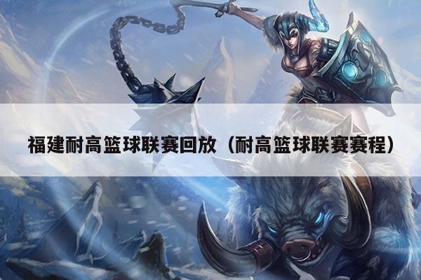 福建耐高篮球联赛回放(耐高篮球联赛赛程)