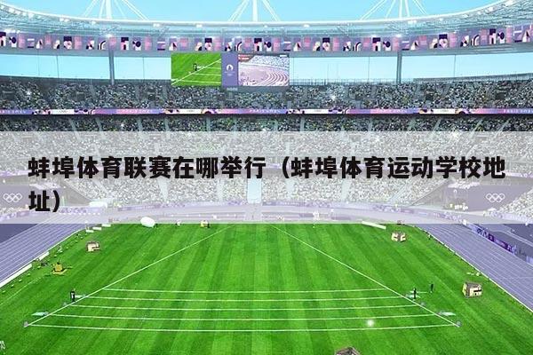 蚌埠体育联赛在哪举行(蚌埠体育运动学校地址)