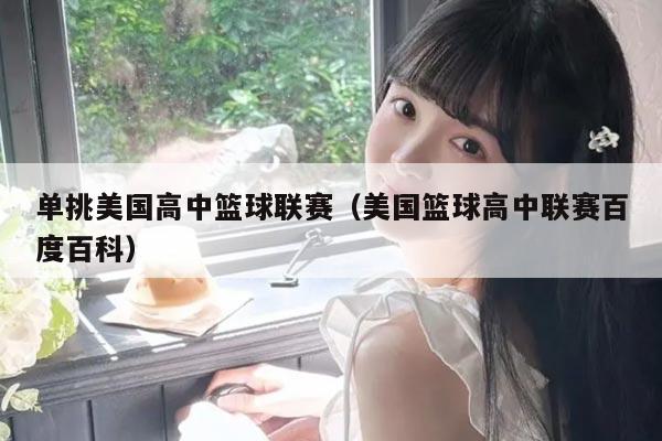 单挑美国高中篮球联赛(美国篮球高中联赛百度百科)