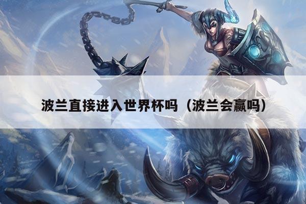 波兰直接进入世界杯吗（波兰会赢吗）